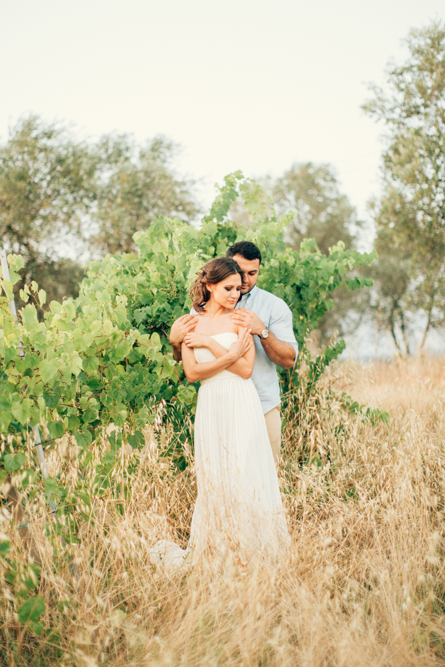 Tuscan hills engagement