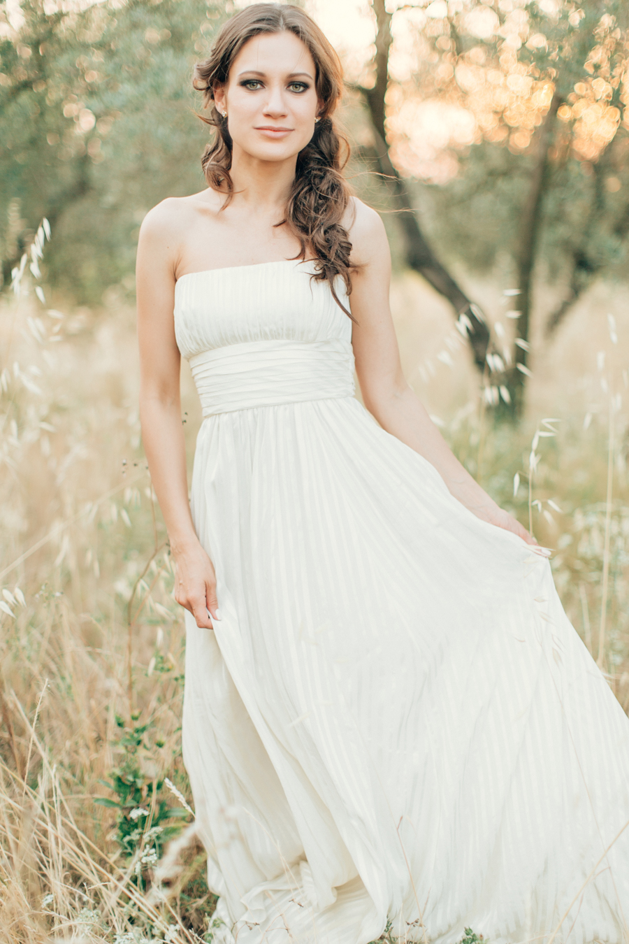 Tuscan hills engagement