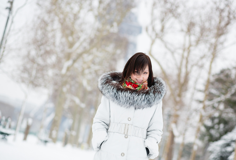 Snowy day in Paris