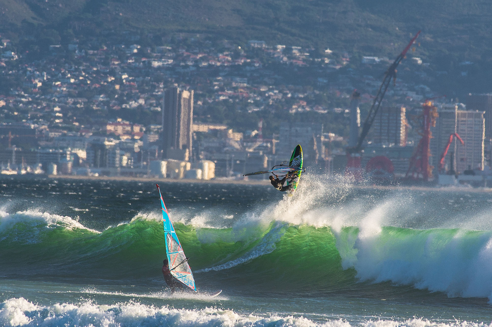 Windsurfer Olya Raskina in South Africa. 2014 for Red Bull