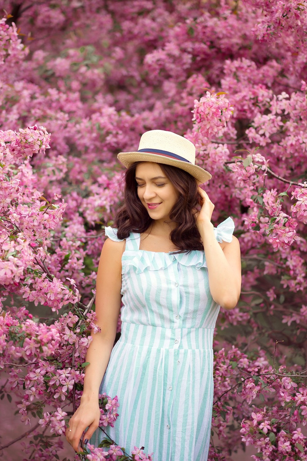фотосессия, беременности, в цветущем яблоневом саду, москва, екатерининский парк