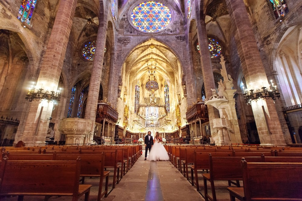 Luxury wedding in Catedral,Palma | Michelle & Leonardo