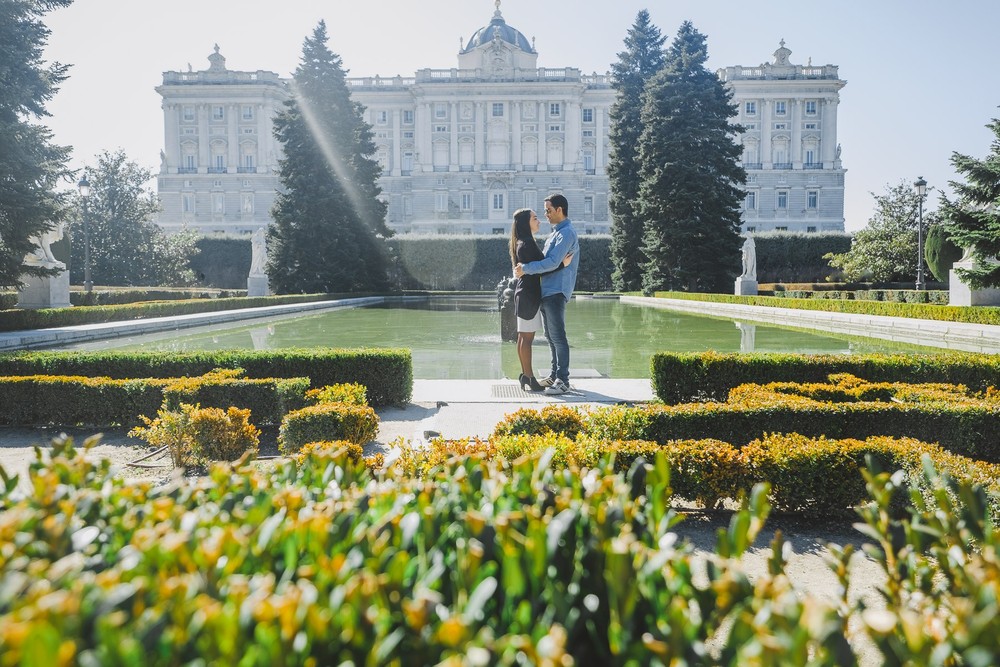 Preboda de Beatriz y Jorge (Los Jardines de Sabatini, febrero 2018)