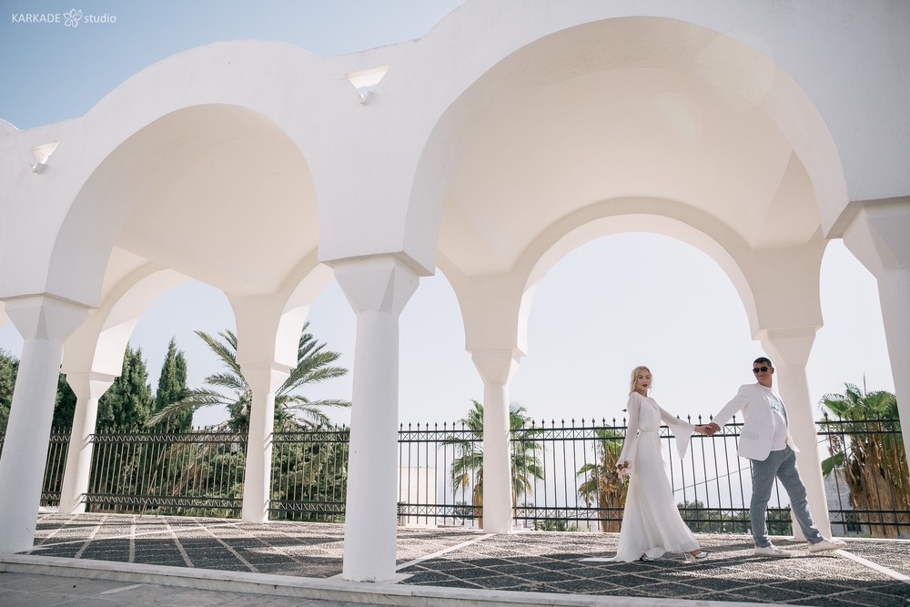 Xenia & Sergey in Santorini