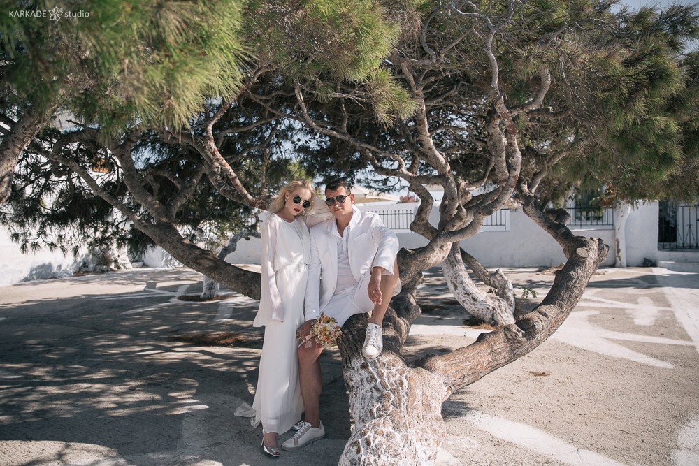 Xenia & Sergey in Santorini