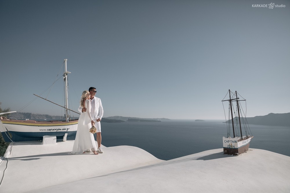 Xenia & Sergey in Santorini