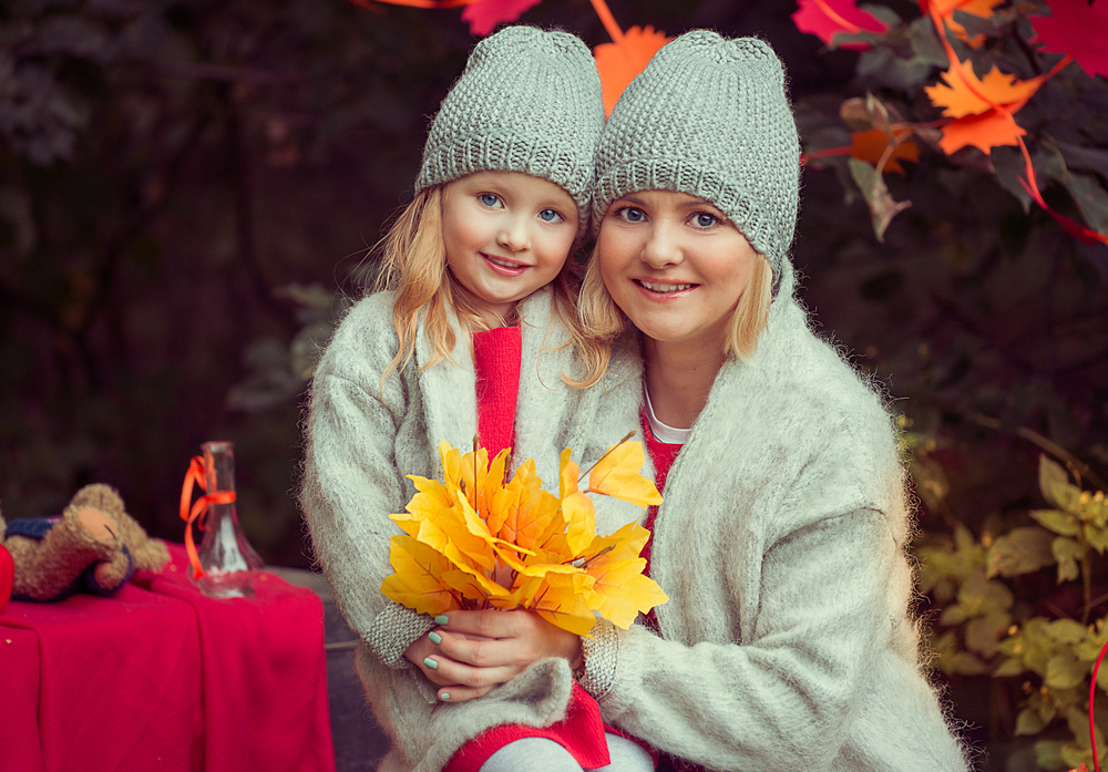 Осенняя фотосессия Евы и ее мамы