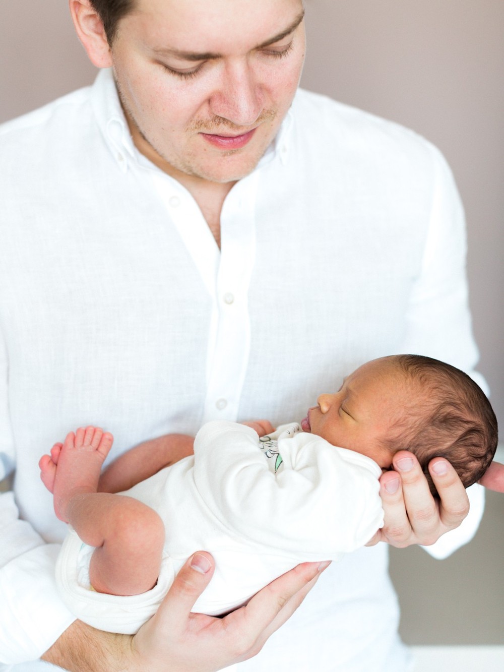 Lifestyle newborn session with little David