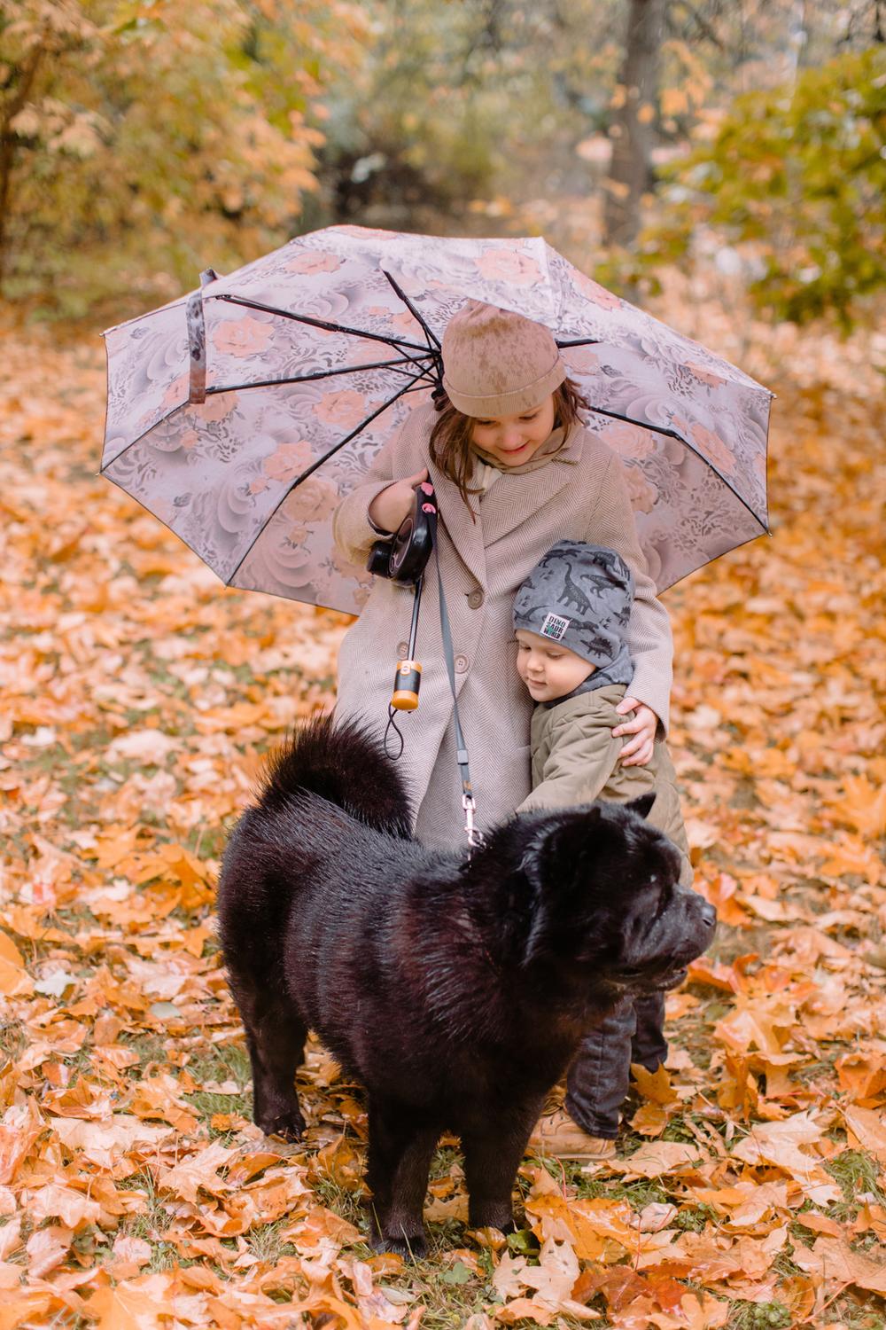 Осенняя прогулка под дождем