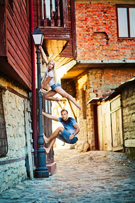 Любовь с нотками акробатики. Владимир и Оля