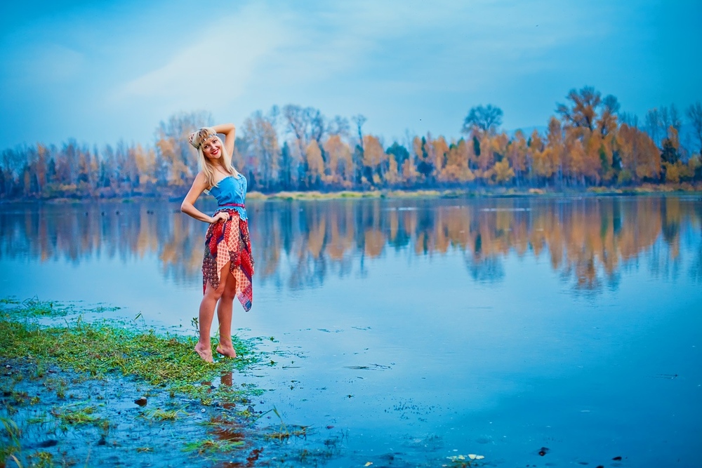 беременная фотосессия фотограф Красноярск девушка в ожидании чуда пара сады мечты
