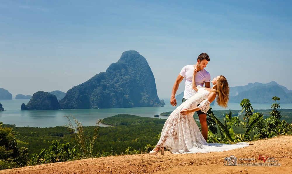 свадьба фотосессия Пхукет фотограф остров Phuket красивое место невеста