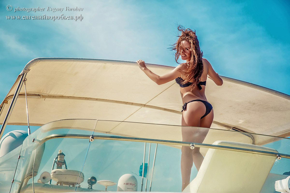 пляж море купальник девушка яхта индивидуальная фотосессия фотограф Пхукет Таиланд
