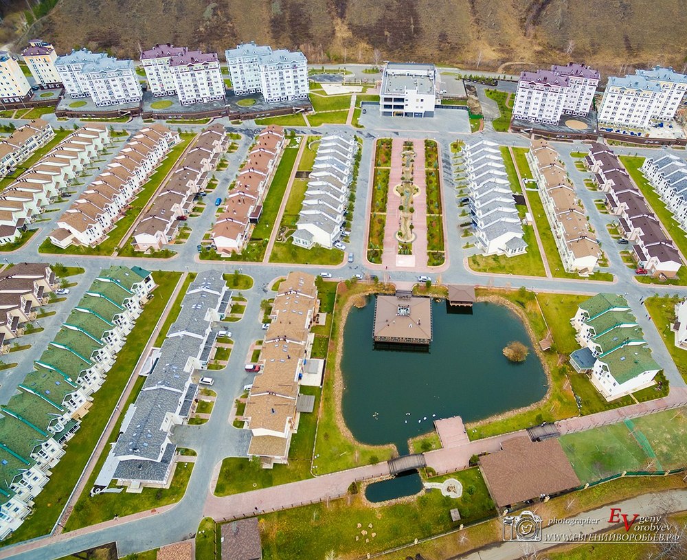съемка с квадрокоптера недвижимость Красноярск продажа поселок коттежд  Енисей озеро