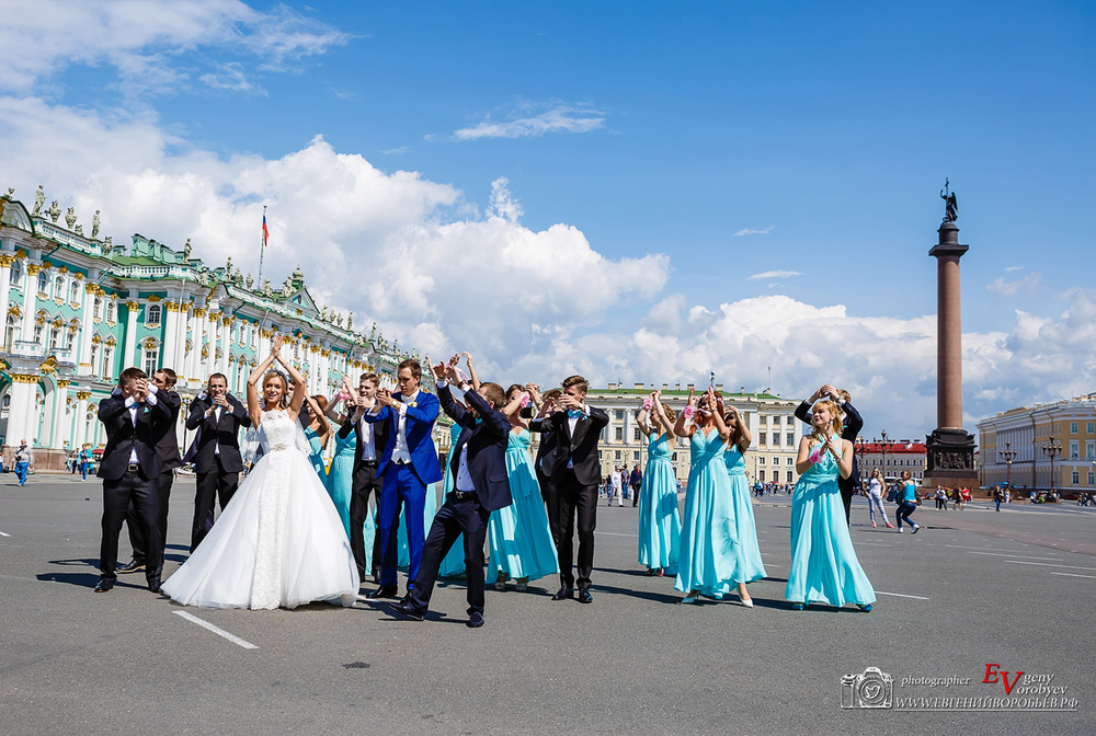 Свадьба на Дворцовой площади Спб