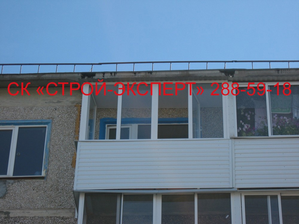 ФОТО-ГАЛЕРЕЯ - Крыши фото - Крыша на балконе последнего этажа Пермь 288-59-19