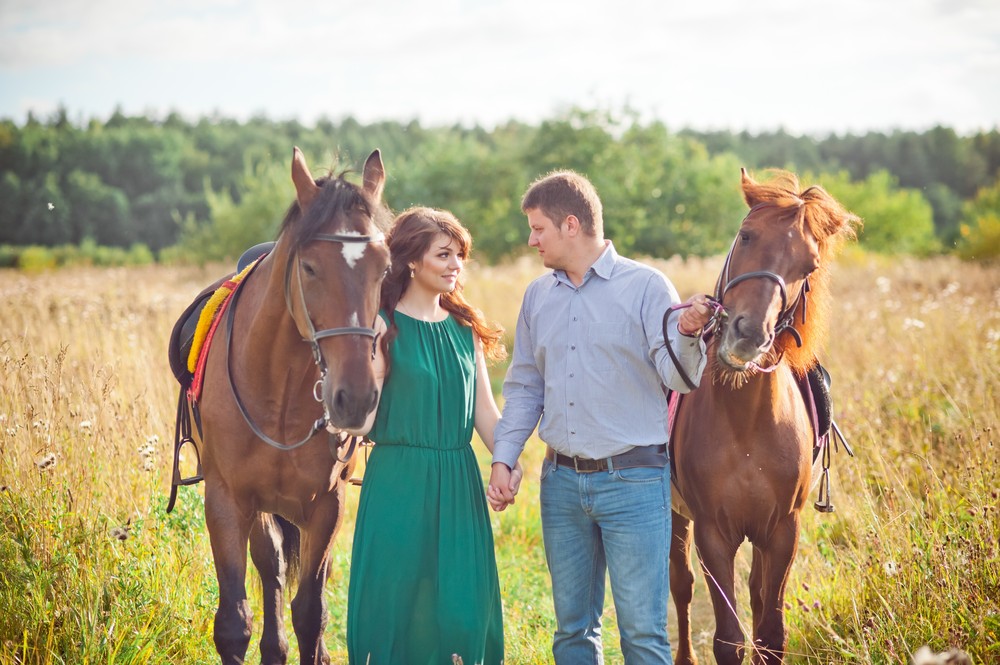 Саша&Илья лавстори на лошадях