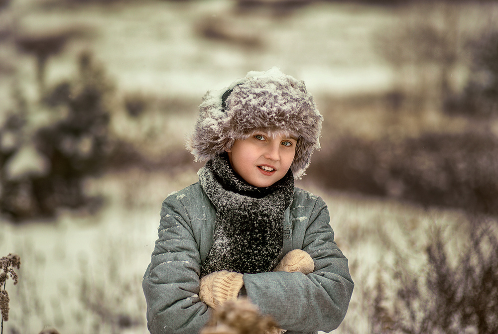 Детская фотосессия - Деревенская история