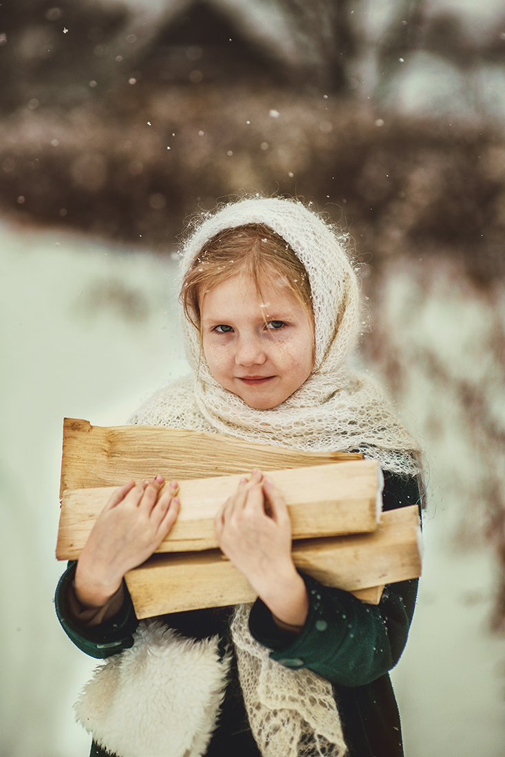 Детская фотосессия - Деревенская история