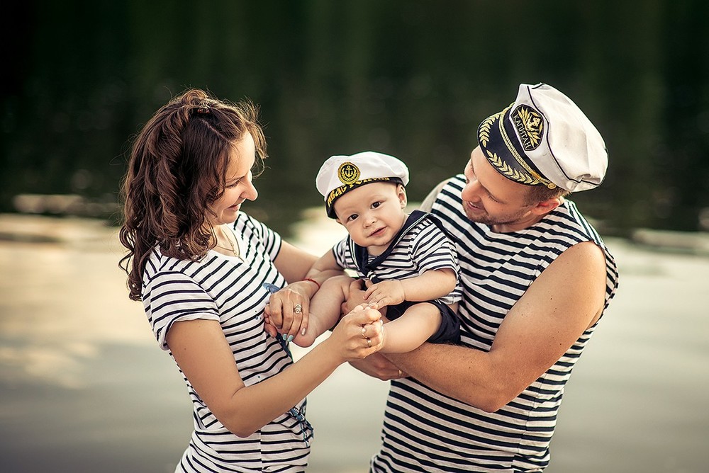 Семейные фотосессии - Морячки