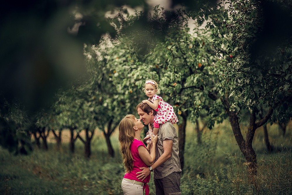 Семейные фотосессии - С яблочком!