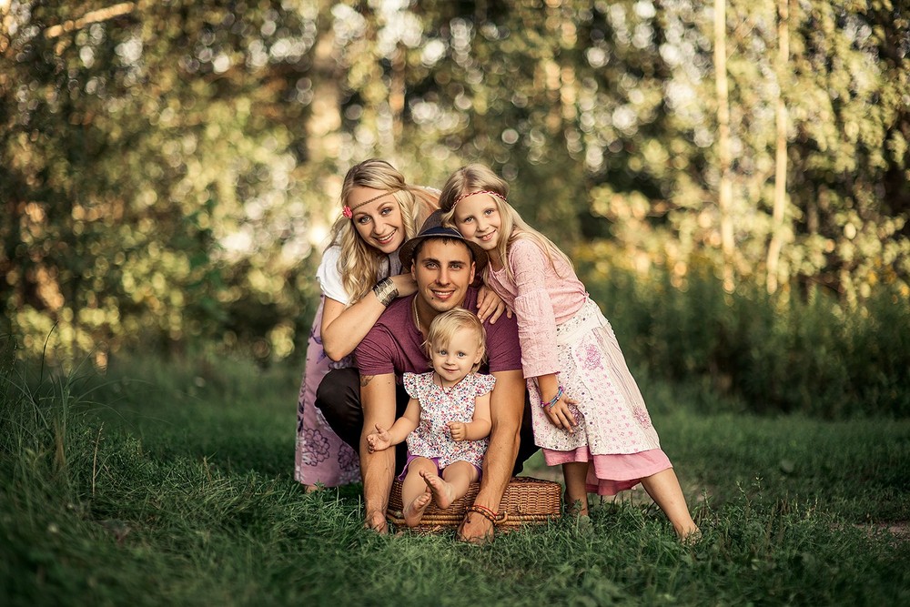 Семейные фотосессии - Аня с семьей