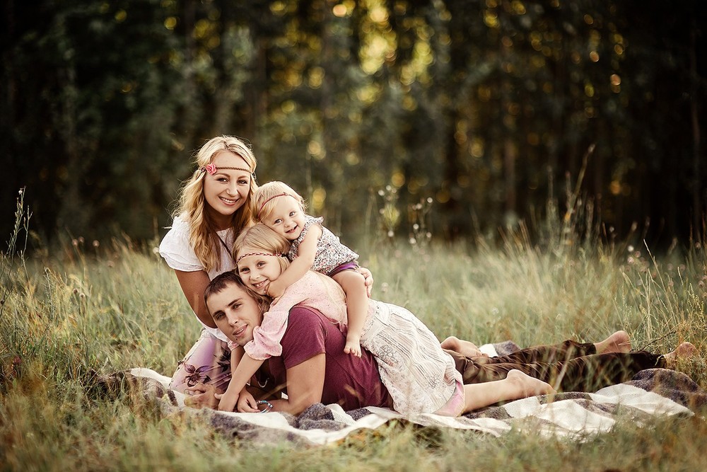 Семейные фотосессии - Аня с семьей