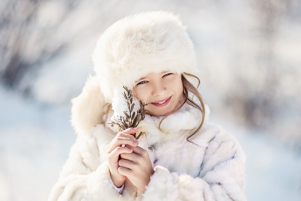Детская фотосессия - Даша, зима