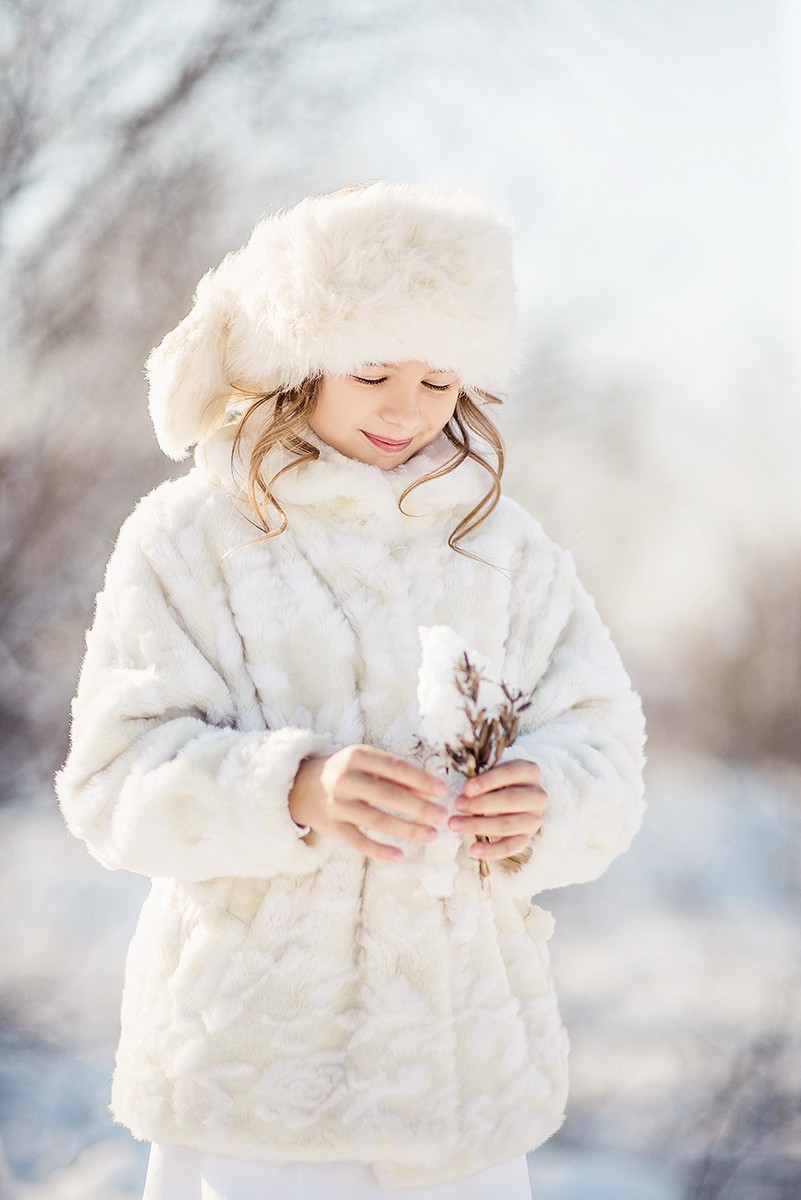 Детская фотосессия - Даша, зима