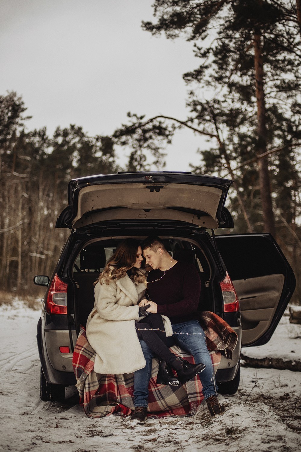 Свадебная фотосъемка и лав стори - Снежная lovestory