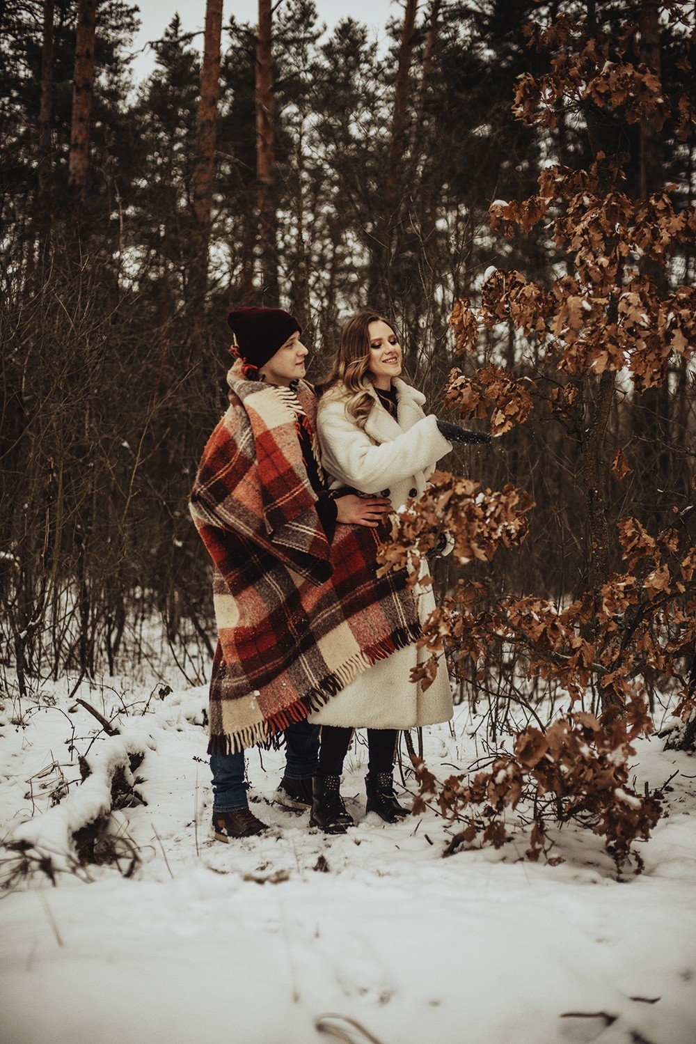 Свадебная фотосъемка и лав стори - Снежная lovestory