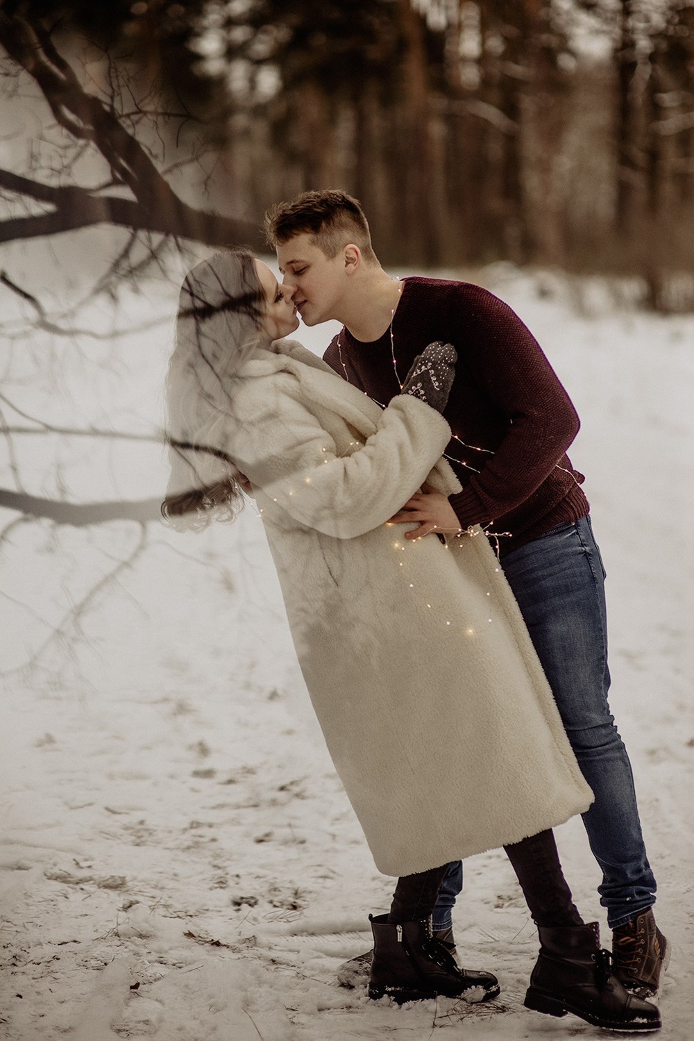 Свадебная фотосъемка и лав стори - Снежная lovestory