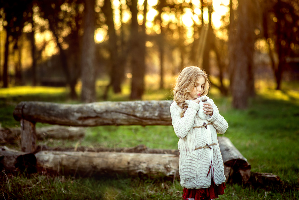 Детская фотосессия - Весенний закат( Ангелина)