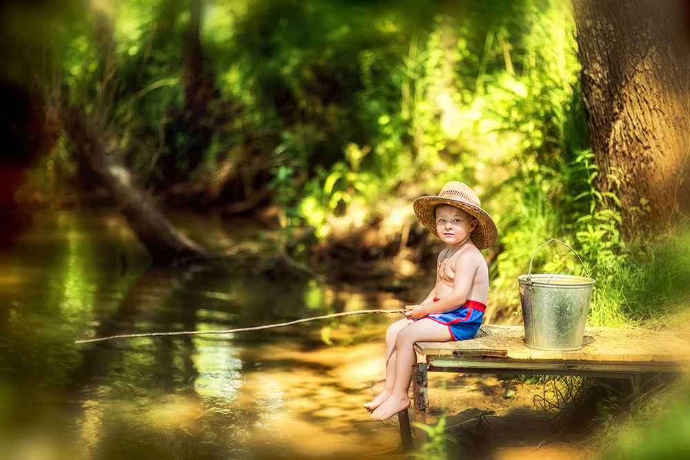 Детская фотосессия - Детство, лето, вода