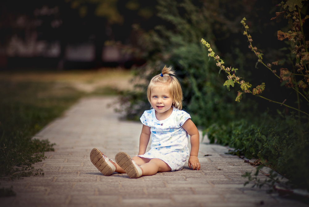 Детская фотосессия - Аня, 2 годика