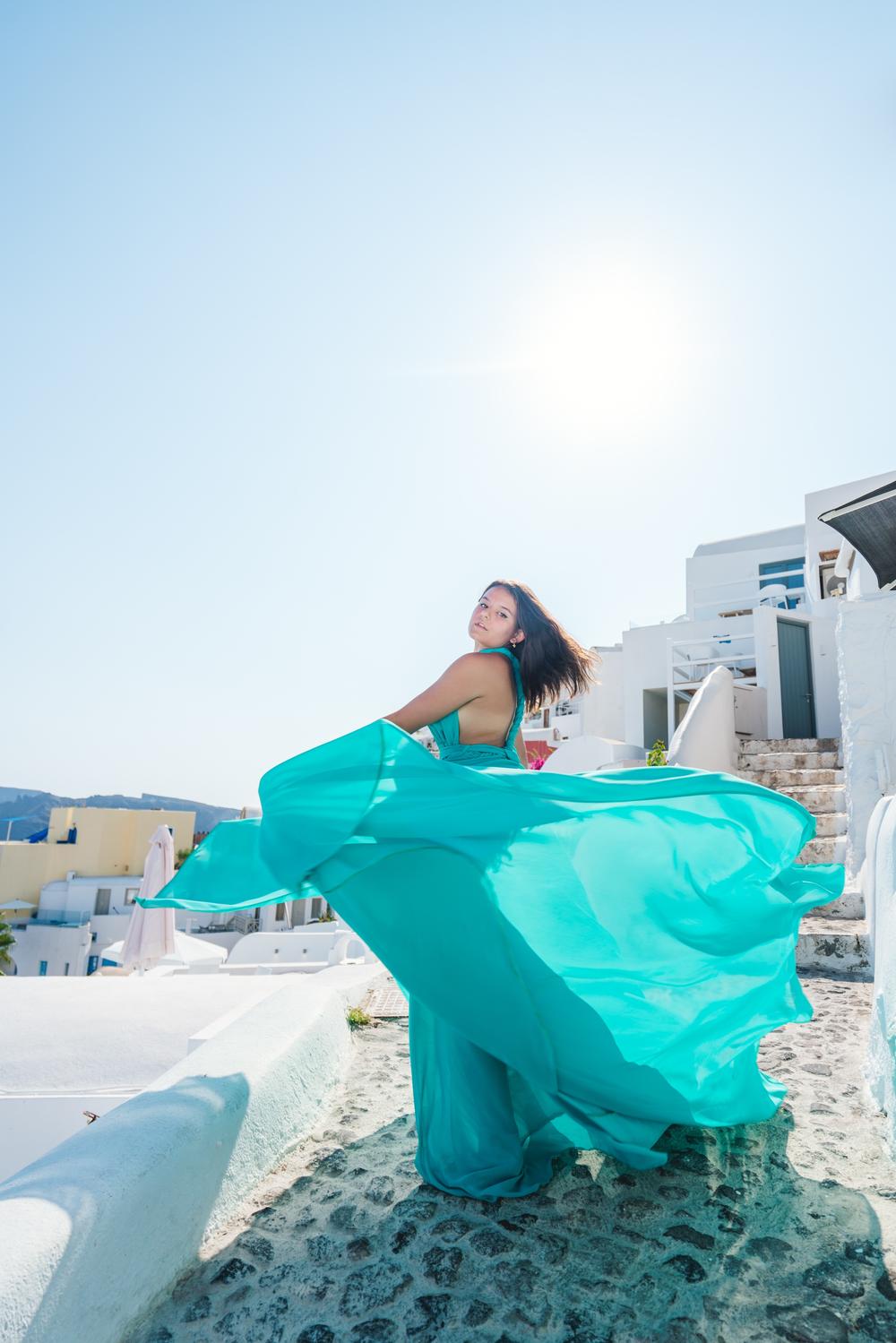 PORTFOLIO / ПОРТФОЛИО - Santorini. Maria flying dress