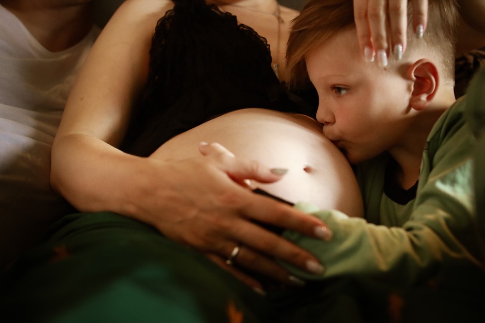 Famiglia. Pregnancy. Домашняя фотосессия. Беременность