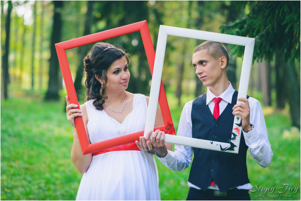 Свадебные фотосессии в открытых местах