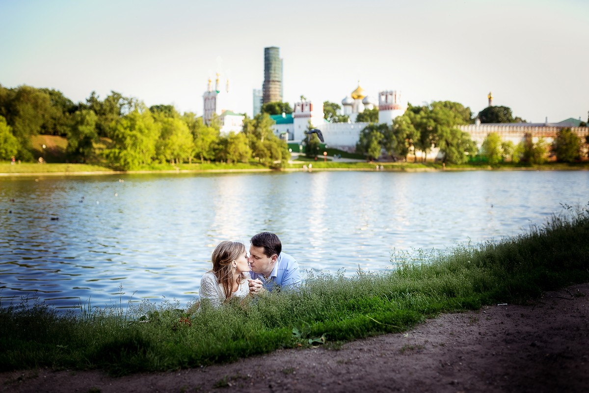 Love Story Лидии и Сергея в Новодевичем парке