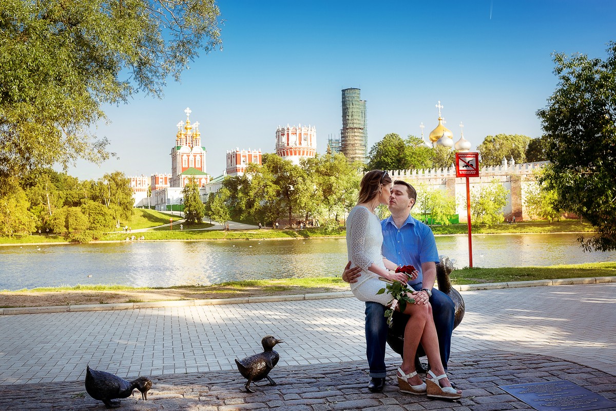 Love Story Лидии и Сергея в Новодевичем парке
