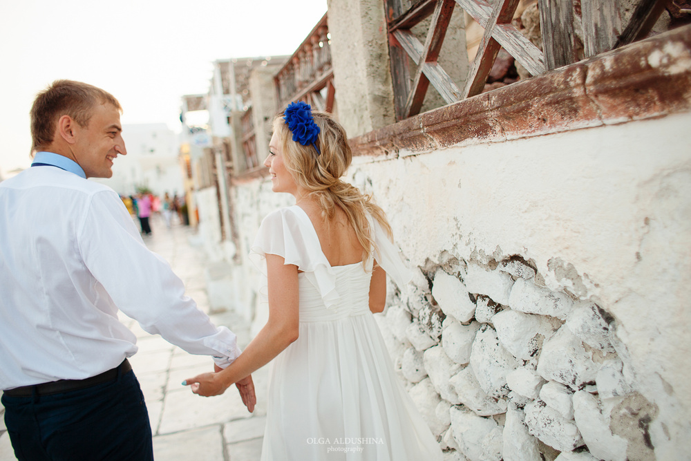 Alexey & Olga. Santorini