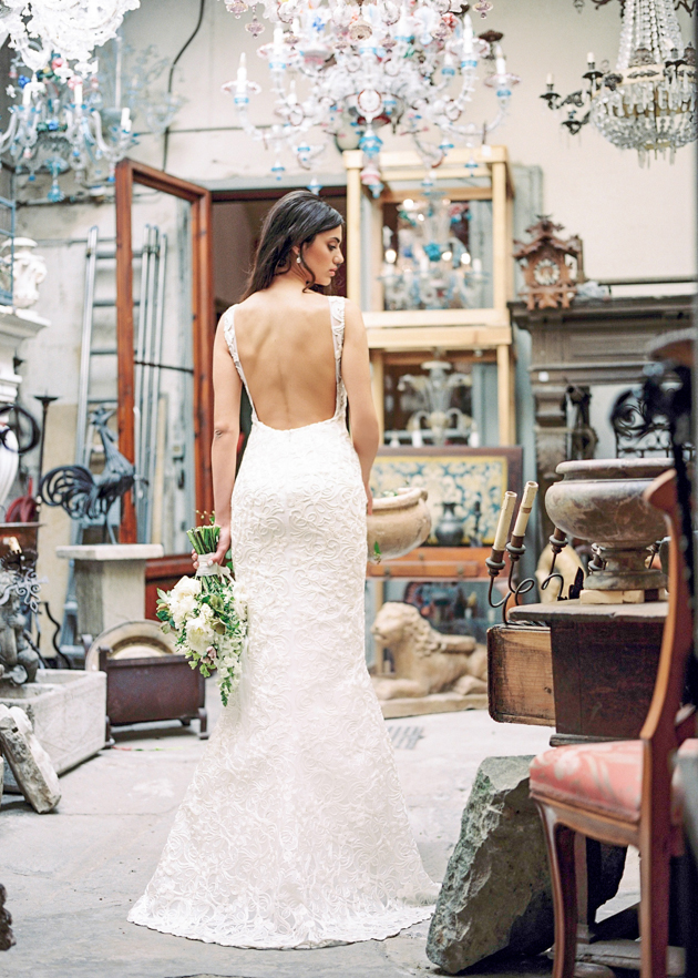 Antique shop styled shoot in Florence