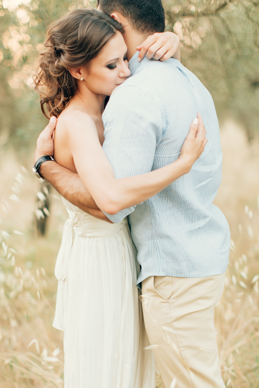 Tuscan hills engagement