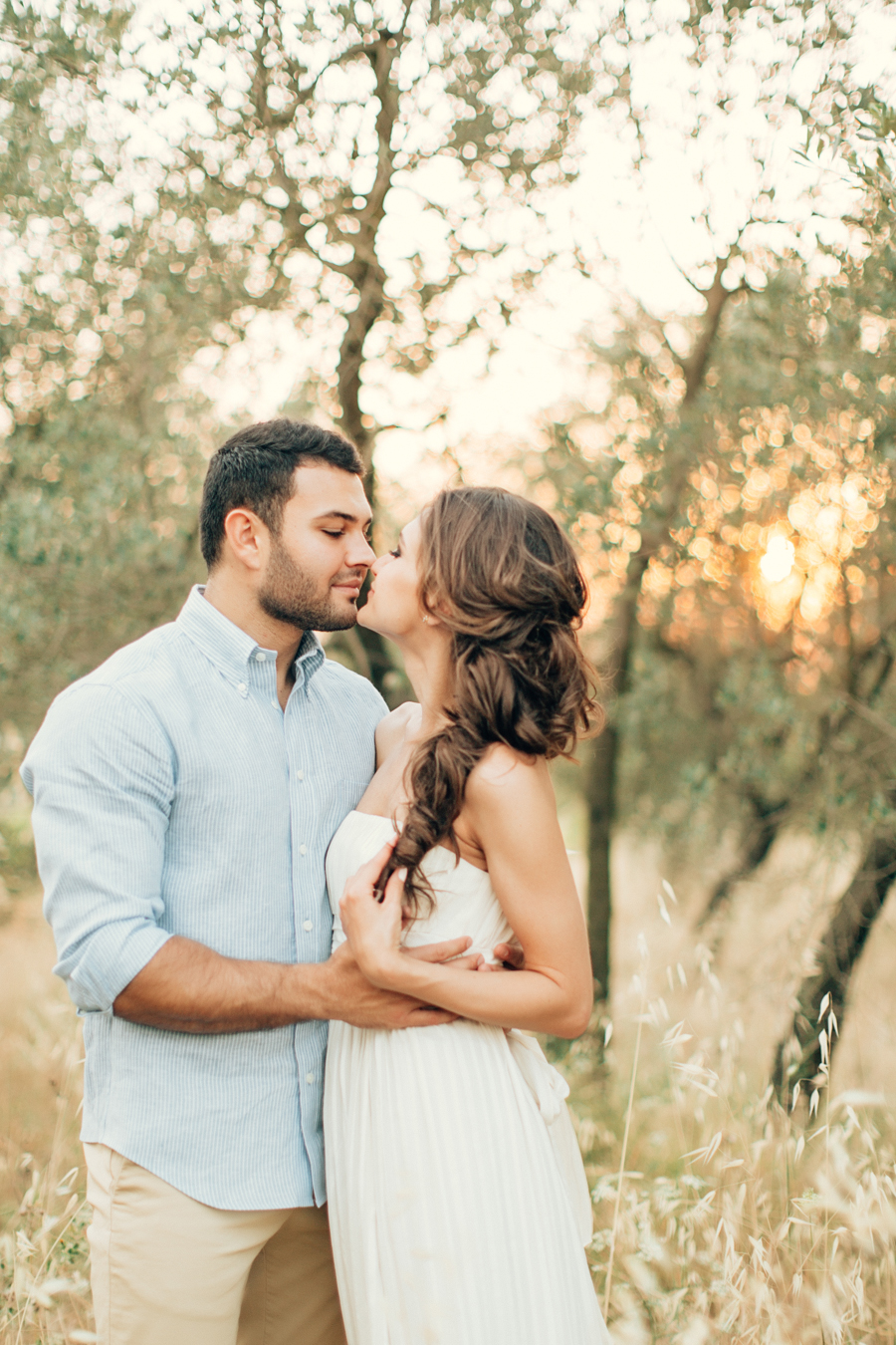 Tuscan hills engagement