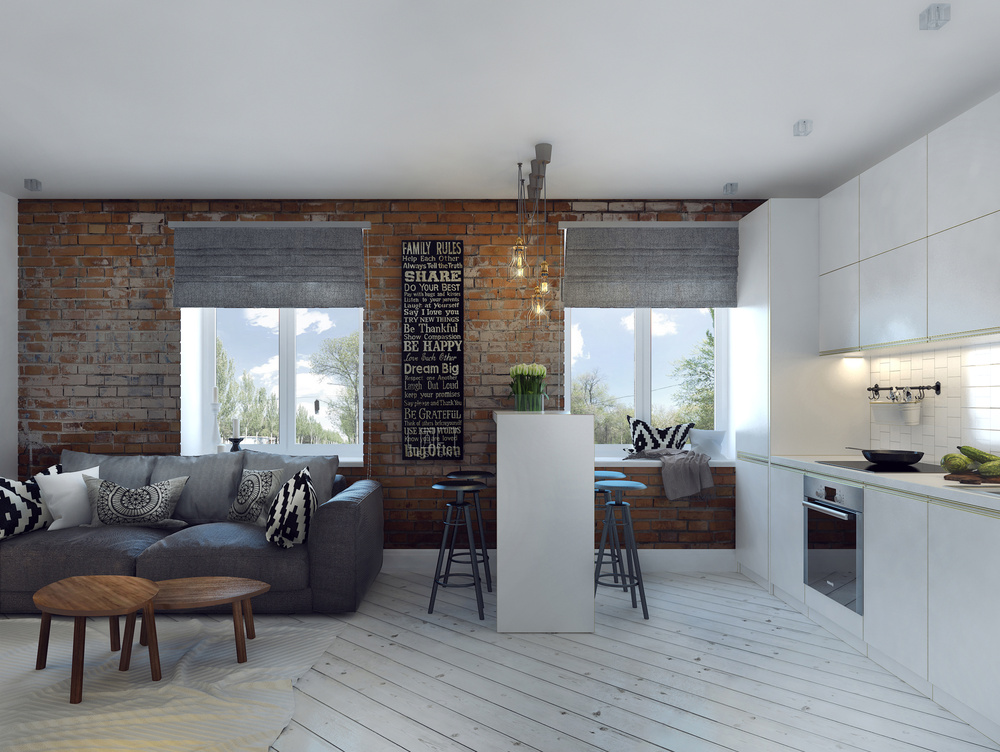 Loft-Style 38 sq.m apartment, Moscow