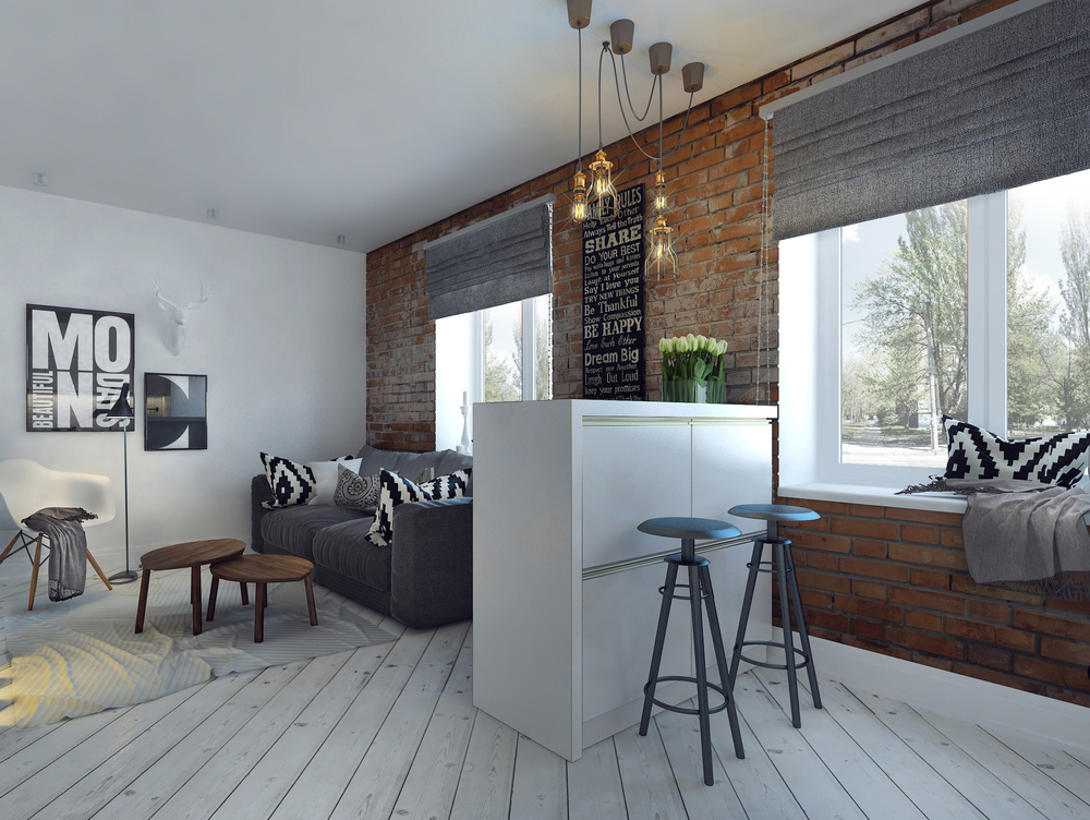 Loft-Style 38 sq.m apartment, Moscow