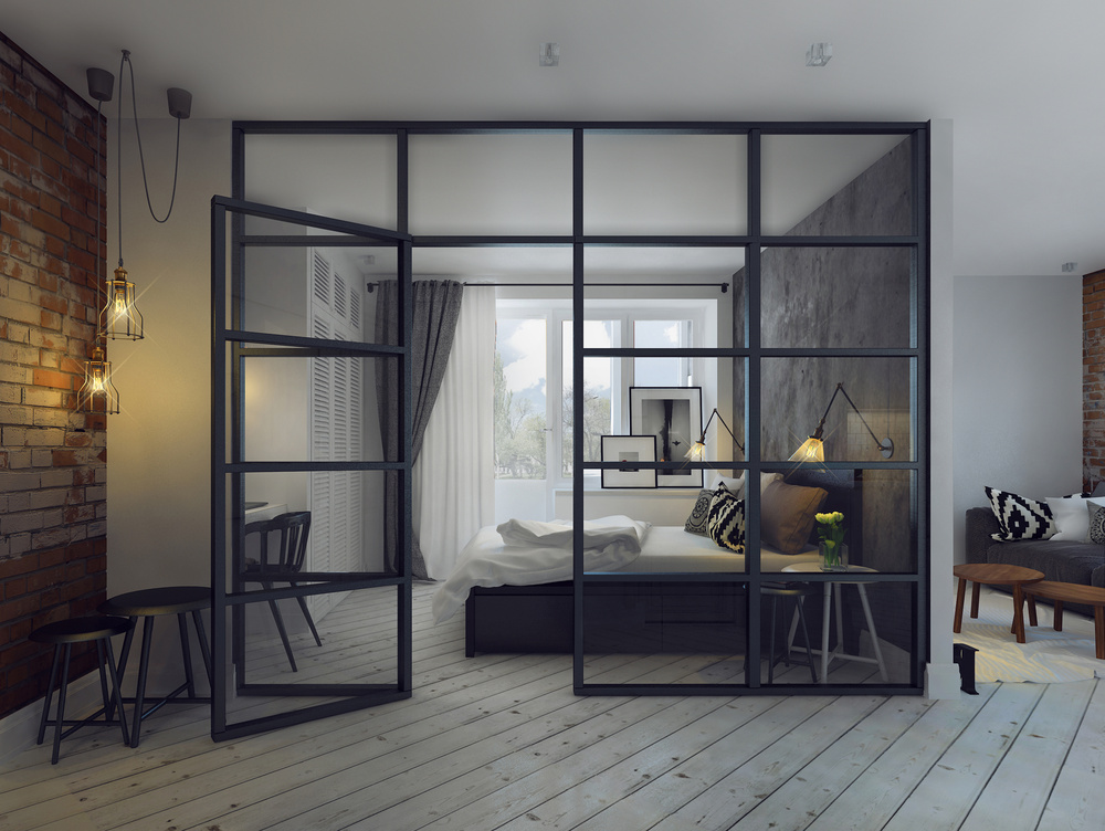 Loft-Style 38 sq.m apartment, Moscow