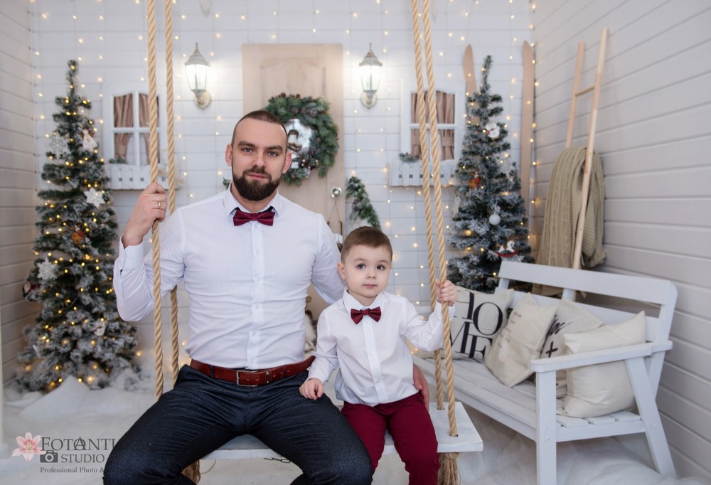 портфолио  - Новогодняя семейная фотосессия_фотограф Андрей