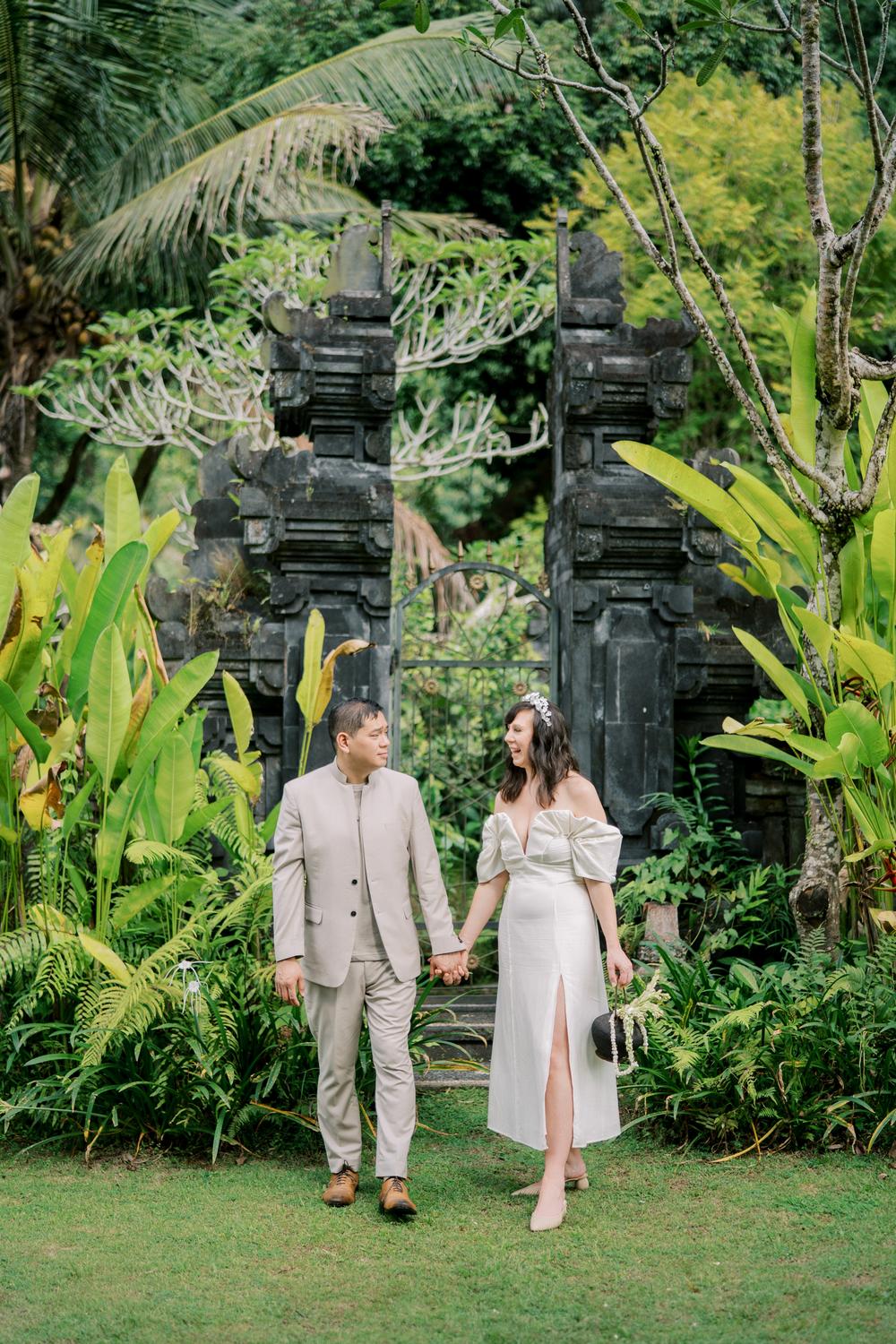 Vow renewal on Bali, Ubud