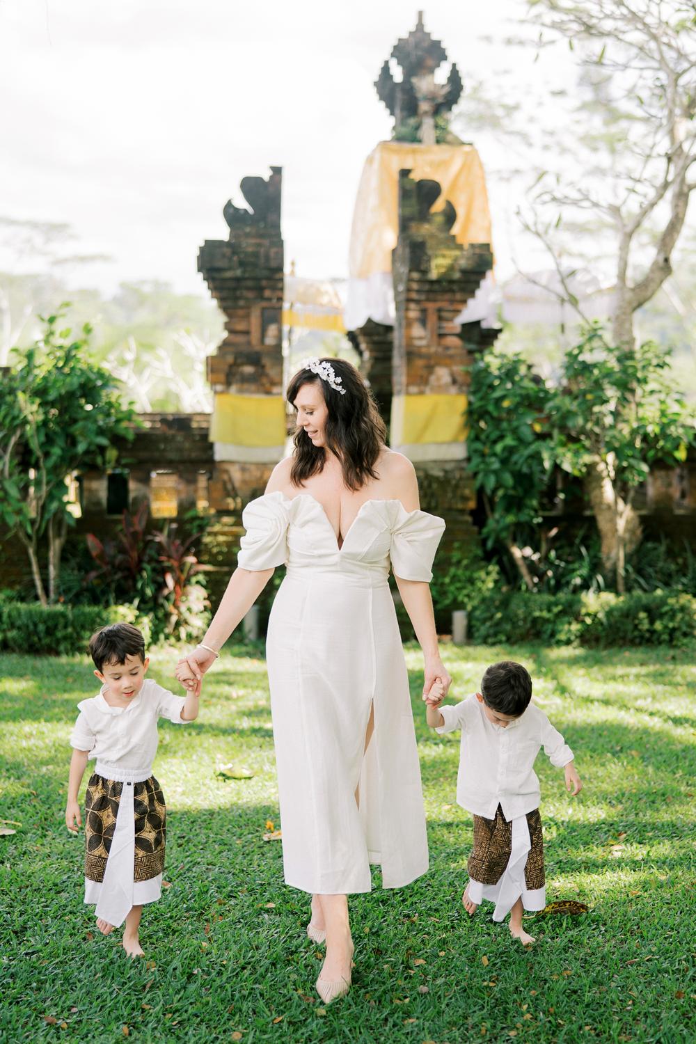 Vow renewal on Bali, Ubud